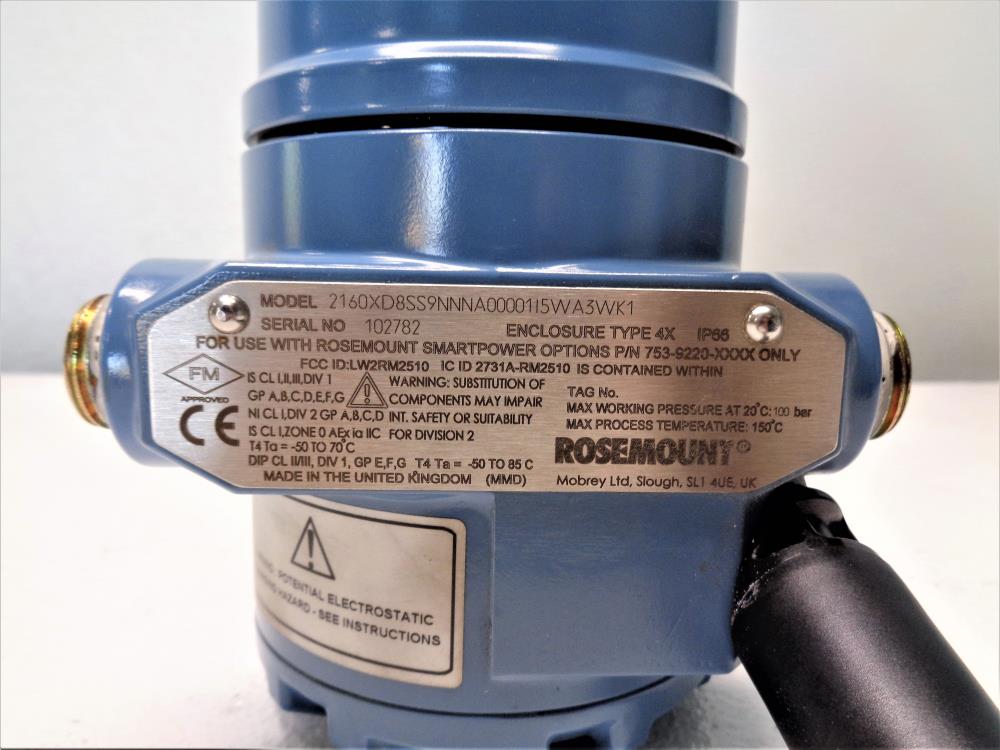 Rosemount Wireless Level Detector 2160XD8SS9NNNA00001I5WA3WK1